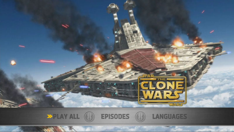 The Clone Wars Season One - Disc 4 - Main Screen