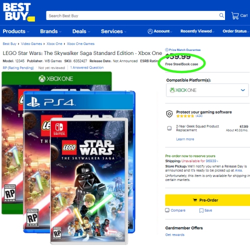 LEGO Star Wars: The Skywalker Saga Standard Edition PlayStation 4 12345 -  Best Buy