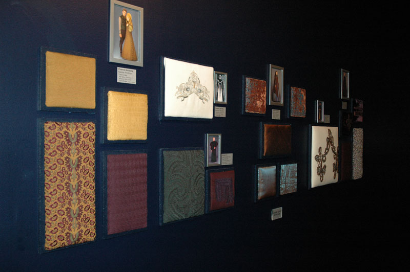 The Touching Wall, fabric samples