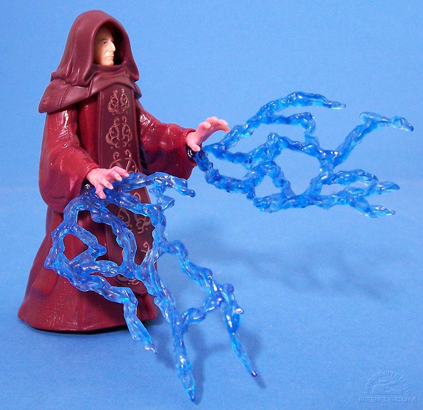 Emperor Palpatine with Force Lightning Bolts