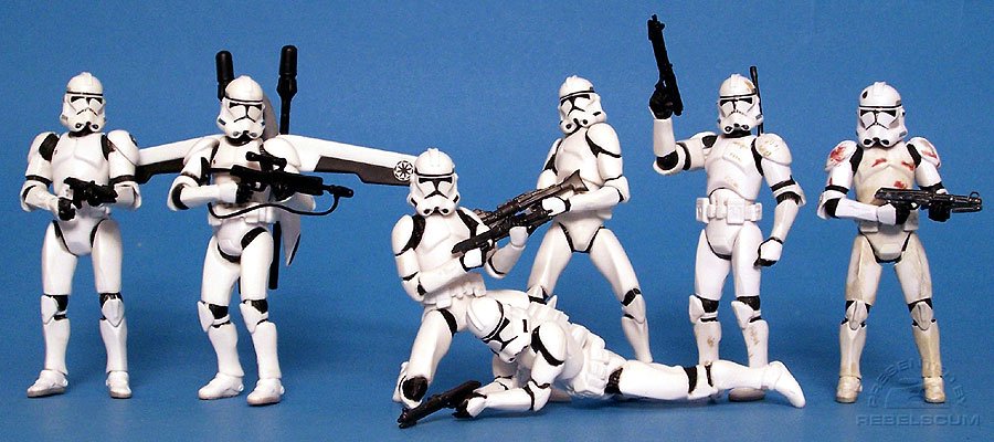 <i>Revenge of the Sith</i> Clone Trooper Evolution:<br>Clone Trooper III-06 | Aerial Clone Trooper | Clone Trooper Army | Clone Trooper III-41 | Evolutions