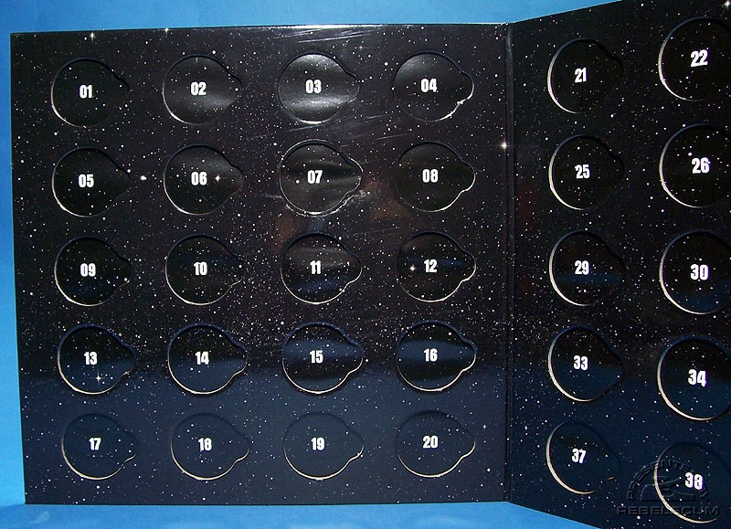 Slots to hold coins 1-20