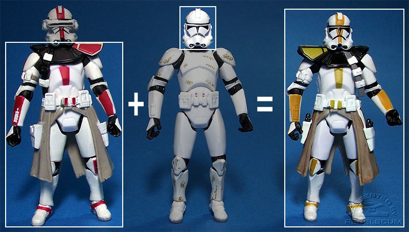 Body of Clone Commander III-33 | Head of Clone Trooper III-41 | 327th Star Corps Trooper
