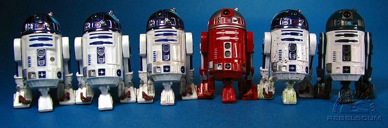 VOTC R2-D2 | Early Bird R2-D2 | TSC Hoth R2-D2 | R2-R9 | Endor R2-D2 | R4-F5