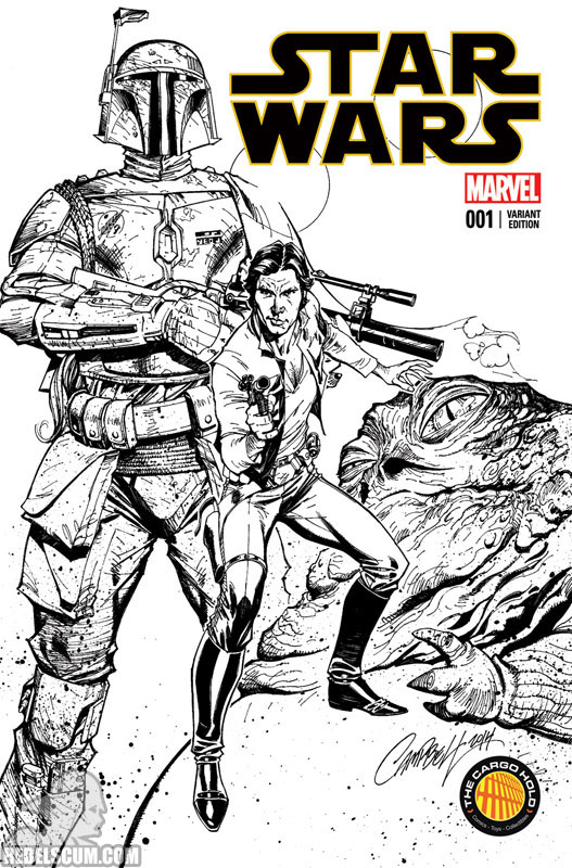 Star Wars 1 (J. Scott Campbell The Cargo Hold black/white variant)