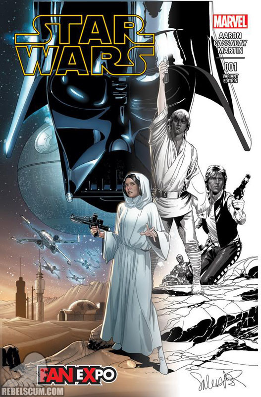 Star Wars 1 (Salvador Larroca Dallas Comic Con sketch-fade variant)