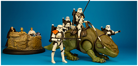 Star wars the black deals series dewback and sandtrooper