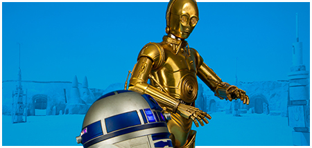 Regular edition C-3PO And R2-D2 Premium Format Figure Set from Sideshow Collectibles
