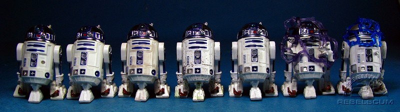 VOTC R2-D2 | Early Bird R2-D2 | Hoth R2-D2 | Endor R2-D2 | Training on the Falcon R2-D2 | Shield Generator Assault R2-D2 | Jawa Capture R2-D2