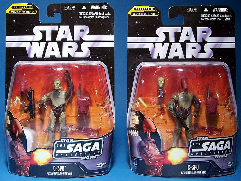 Figure is packaged in both modes (apparently in equal numbers)