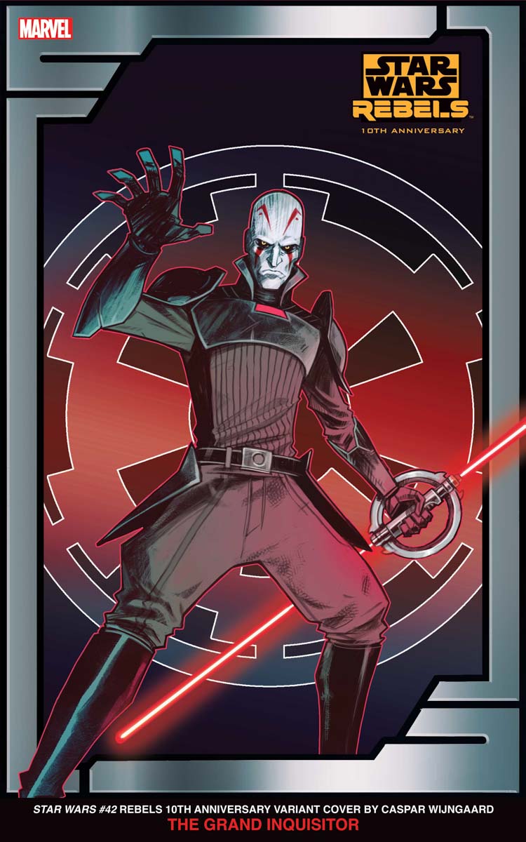 STAR WARS REBELS 10TH ANNIVERSARY THE GRAND INQUISITOR VARIANT COVER BY CASPAR WIJNGAARD 