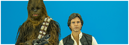 MMS263 Han Solo & Chewbacca 1/6 Scale Collectible Figures from Hot Toys
