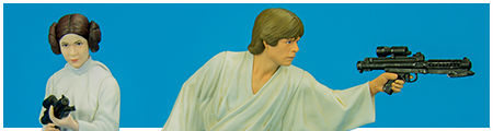 Luke Skywalker & Princess Leia: A New Hope ARTFX+ Model Kit from Kotobukiya